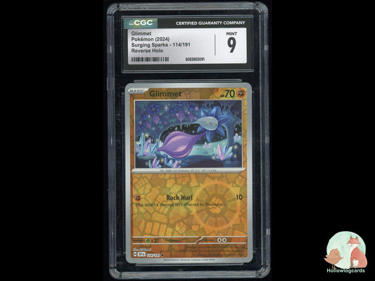 Graded Glimmet (114/191) Surging Sparks - CGC 9