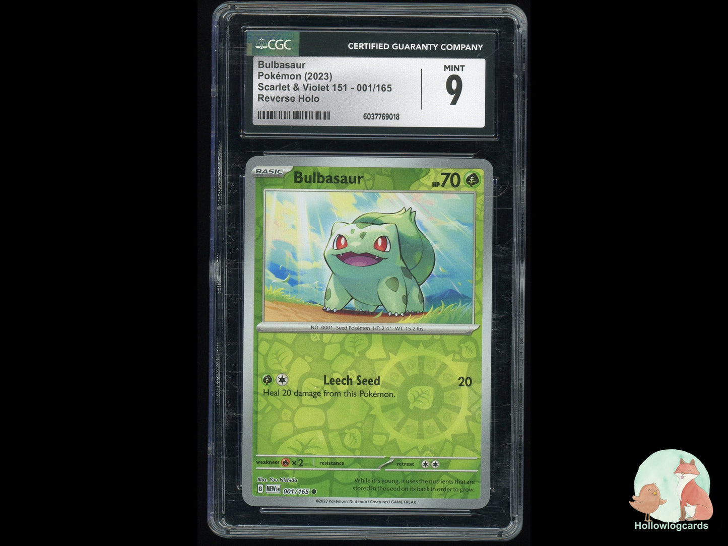 Graded Bulbasaur (001/165) - Scarlet & Violet 151 - CGC 9