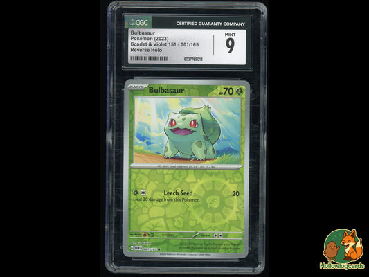 Graded Bulbasaur (001/165) - Scarlet & Violet 151 - CGC 9