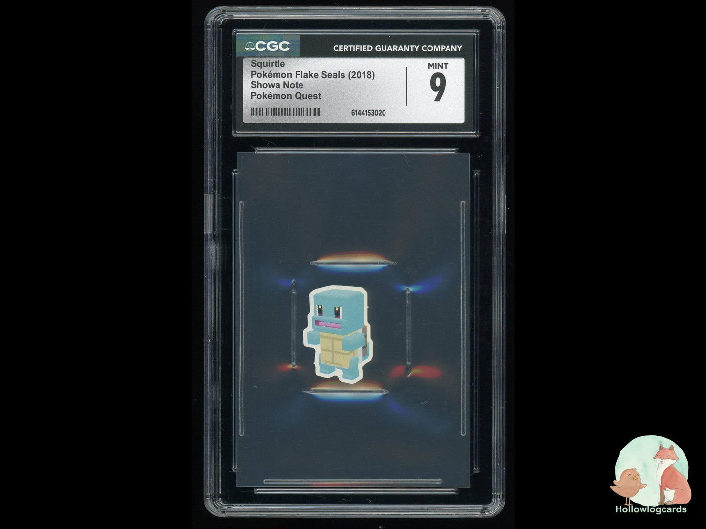 Graded Squirtle - Pokemon Flake Seals - CGC 9