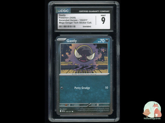 Graded Gastly (123/217) Ascended Heroes - CGC 9