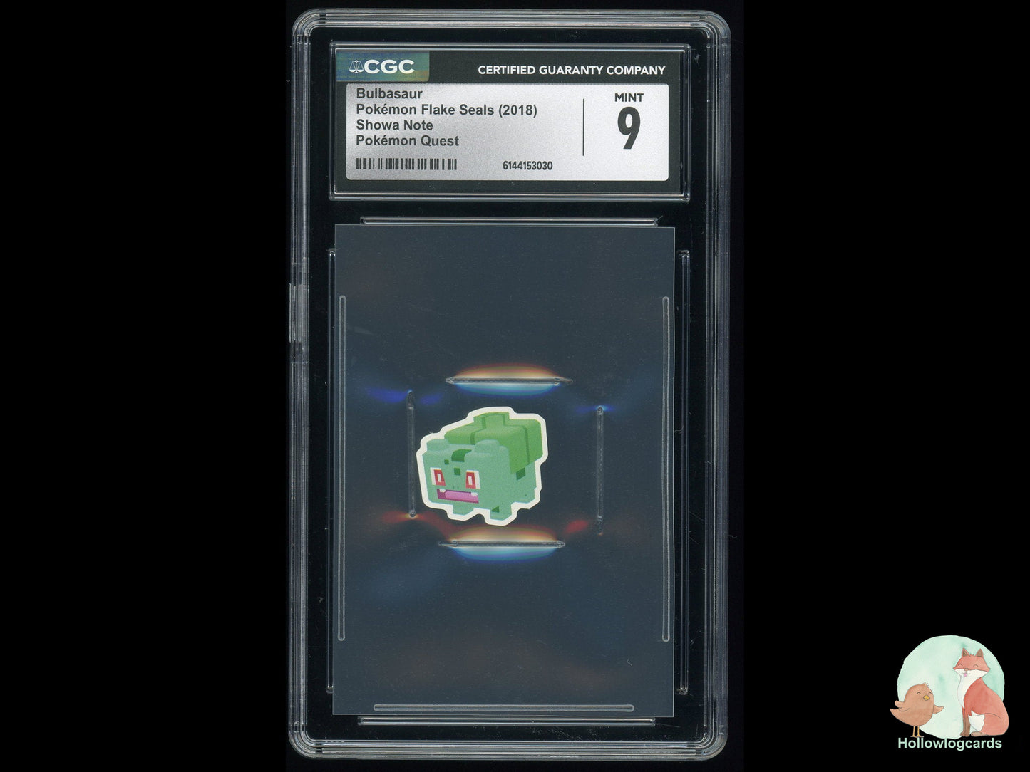 Graded Bulbasaur - Pokemon Flake Seals - CGC 9
