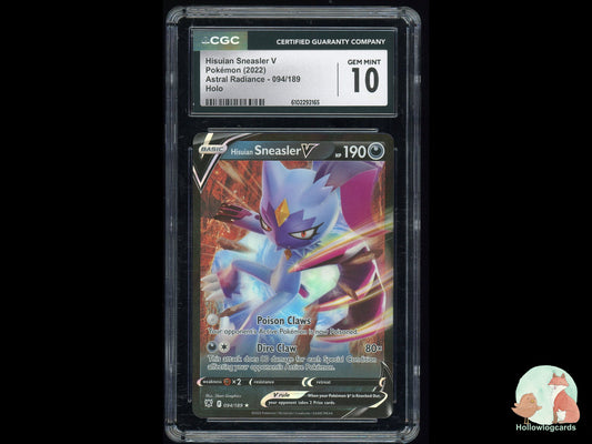 Graded Hisuian Sneasler V (094/189) Astral Radiance - CGC 10