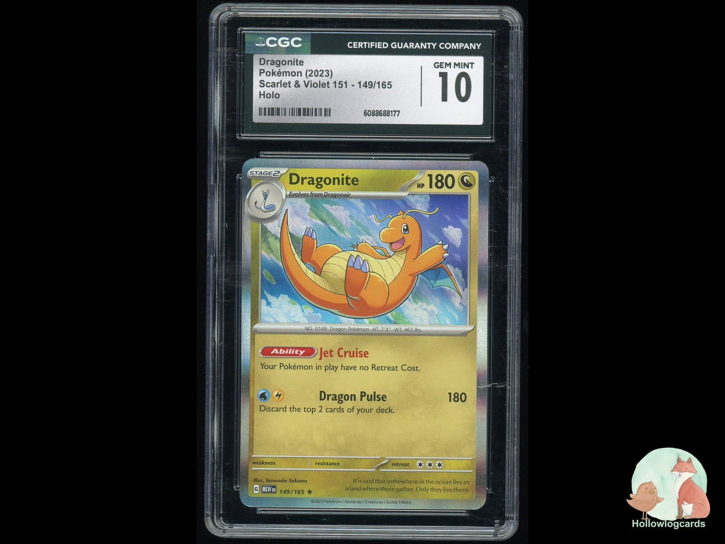 Graded Dragonite (149/165) - Scarlet & Violet 151 - CGC 10