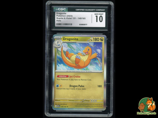 Graded Dragonite (149/165) - Scarlet & Violet 151 - CGC 10