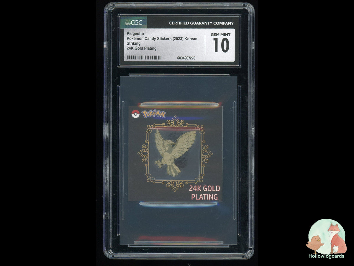 Graded Pidgeotto - Pokemon Candy Stickers - CGC 10 Korean