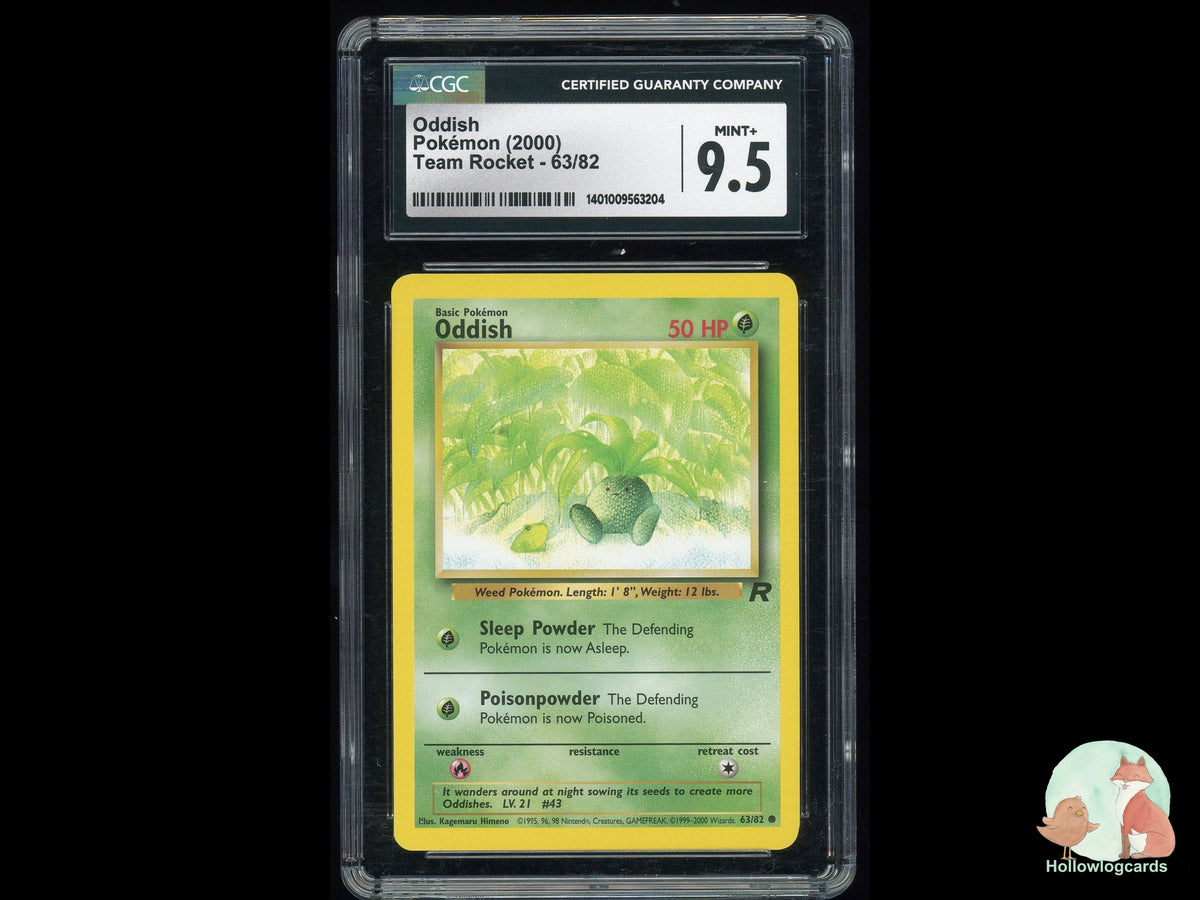 Graded Oddish (63/82) - Team Rocket - CGC 9.5