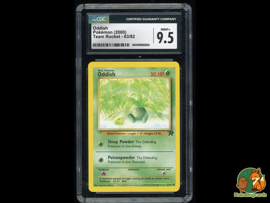 Graded Oddish (63/82) - Team Rocket - CGC 9.5