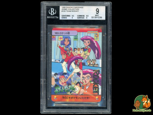 Graded Team Rocket Meowth - Bandai Anime Collection 183 - (JAP) - BGS 9