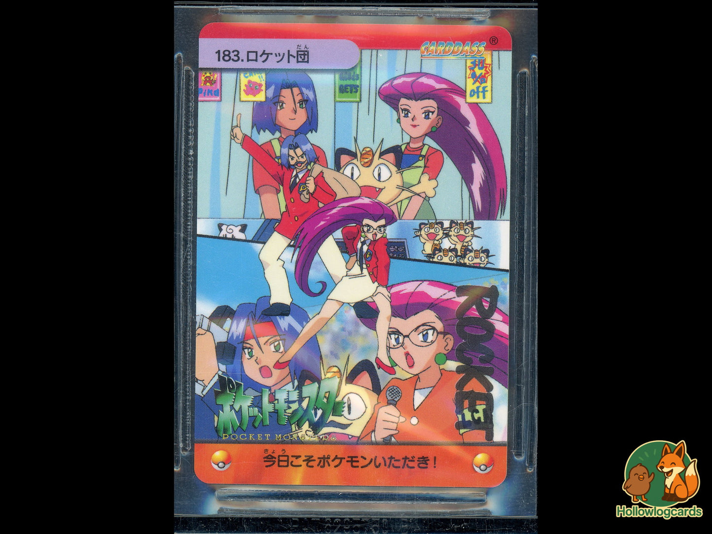 Graded Team Rocket Meowth - Bandai Anime Collection 183 - (JAP) - BGS 9