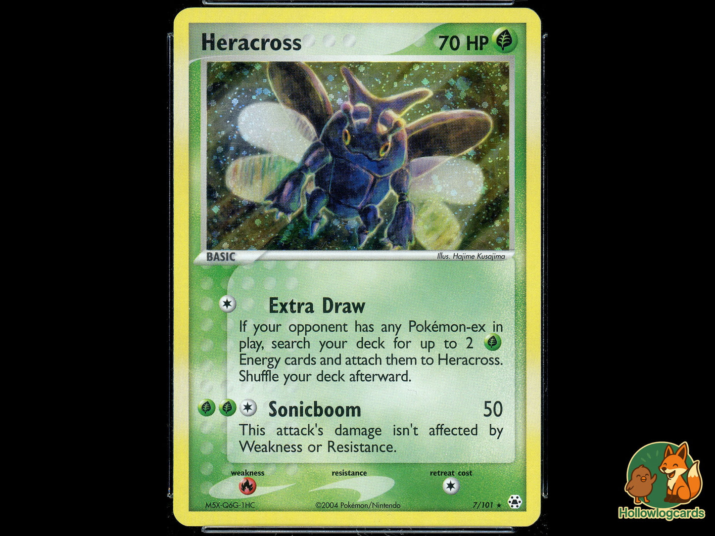 Graded Heracross (7/101) - Hidden Legends - Foil/Holo - MidEra CGC 8.5