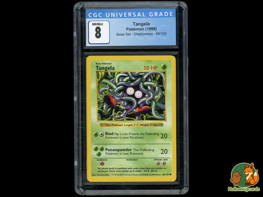 Graded Tangela - Base Set Shadowless [66/102] - CGC 8 WOTC - Arita