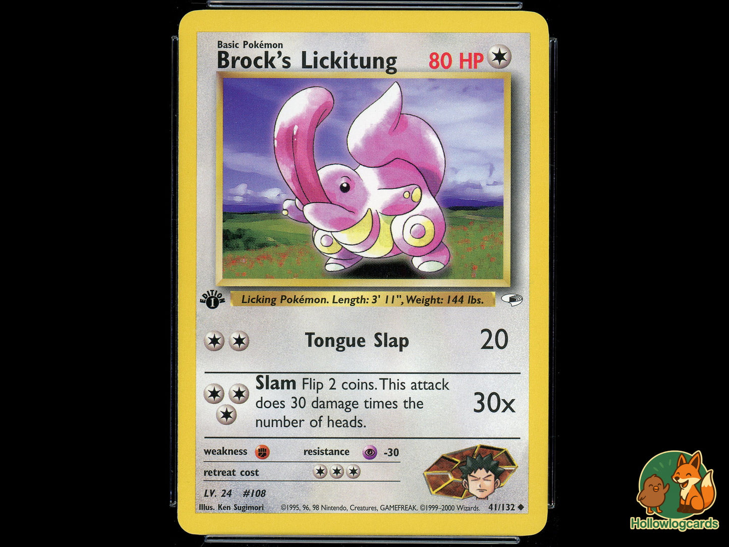 Graded 1st Edition - Brock's Lickitung - Gym Heroes [41/132] - CGC 9