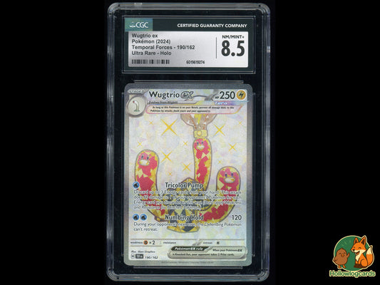 Graded Wugtrio ex - Temporal Forces 190/162 - 5ban - CGC 8.5