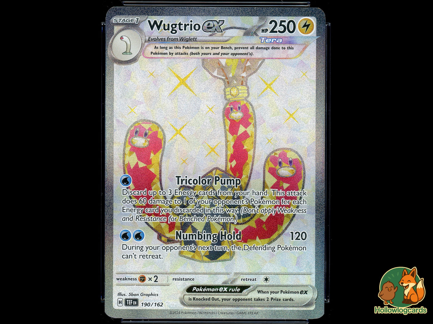 Graded Wugtrio ex - Temporal Forces 190/162 - 5ban - CGC 8.5