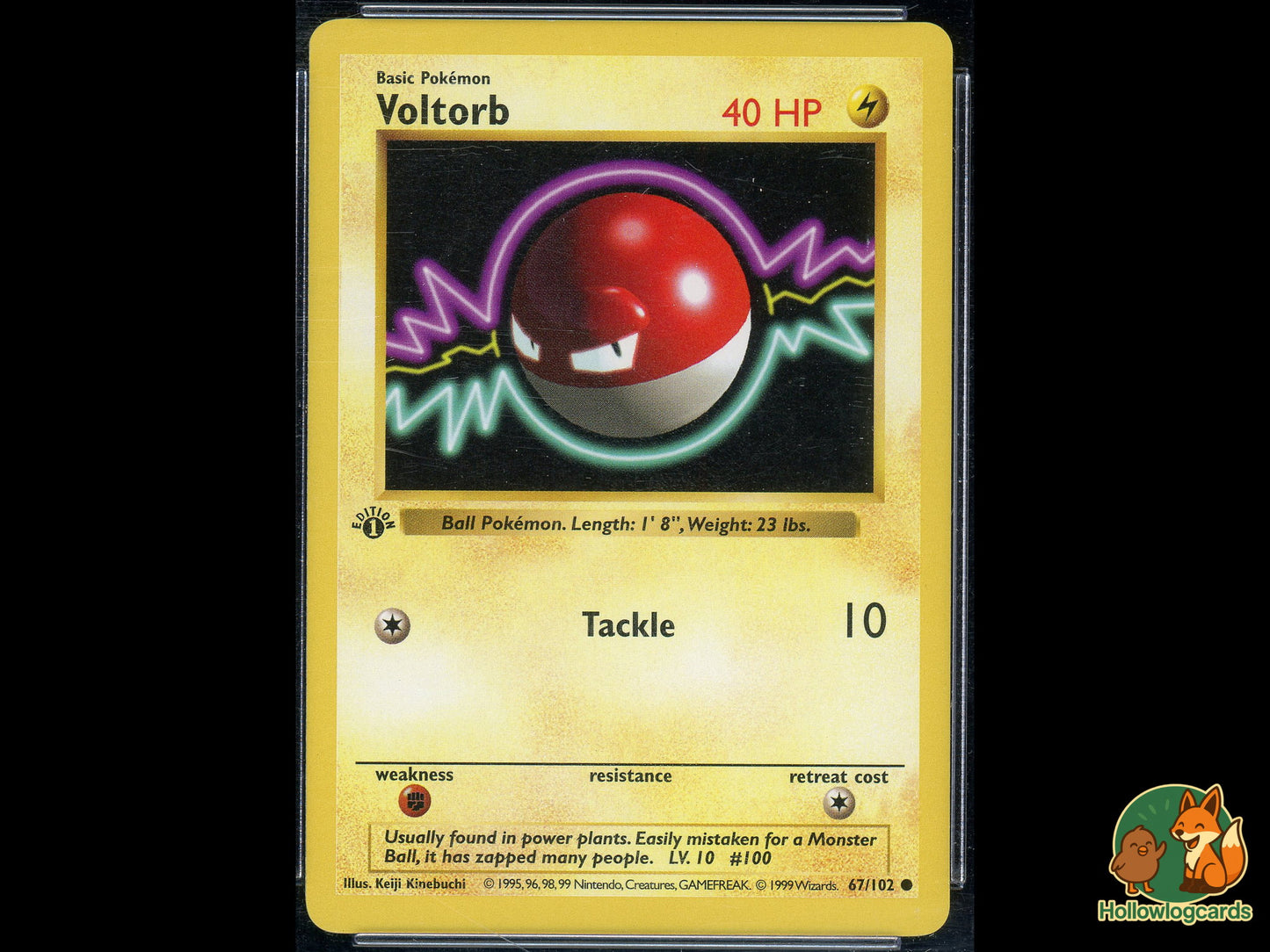 Graded 1st Edition - Voltorb - Base Set 67/102 - WOTC - CGC 8.5 - Kinebuchi
