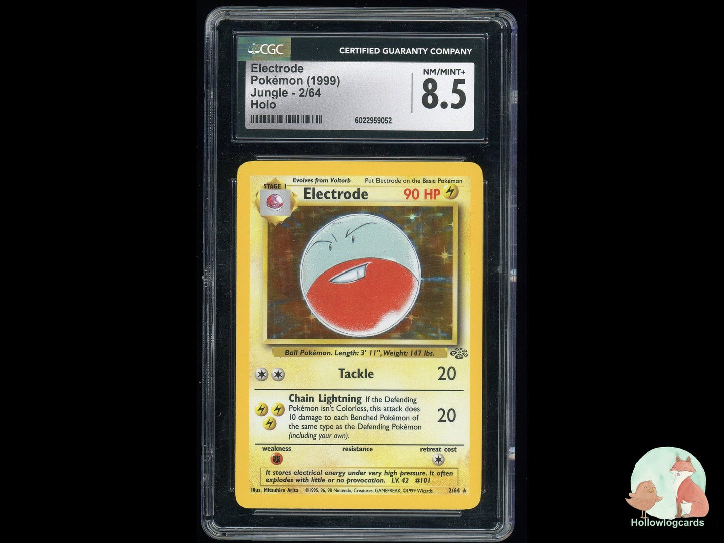 Graded Electrode (2/64) - Jungle - Holo - CGC 8.5 - WOTC