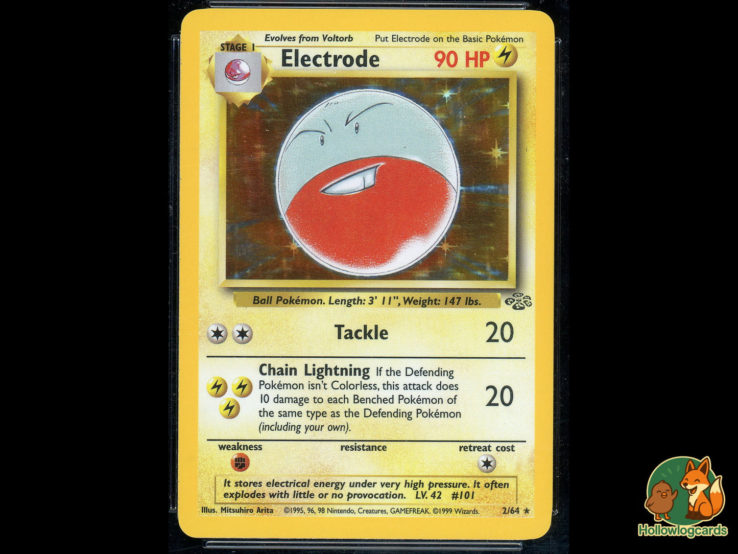 Graded Electrode (2/64) - Jungle - Holo - CGC 8.5 - WOTC