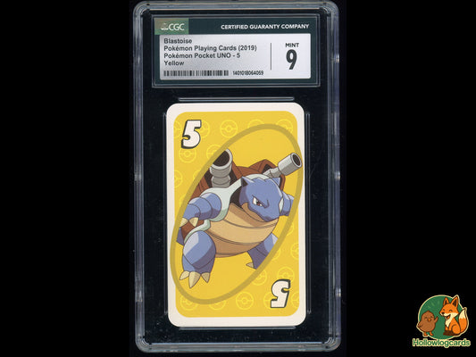 Graded Blastoise - Pokemon UNO (2019) - CGC 9 - Yellow 5