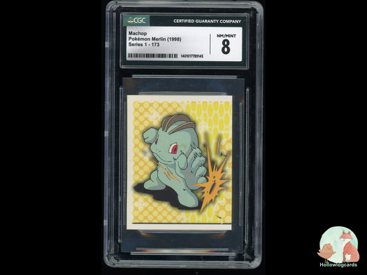Graded Machop - Pokemon Merlin (1998) - CGC  8