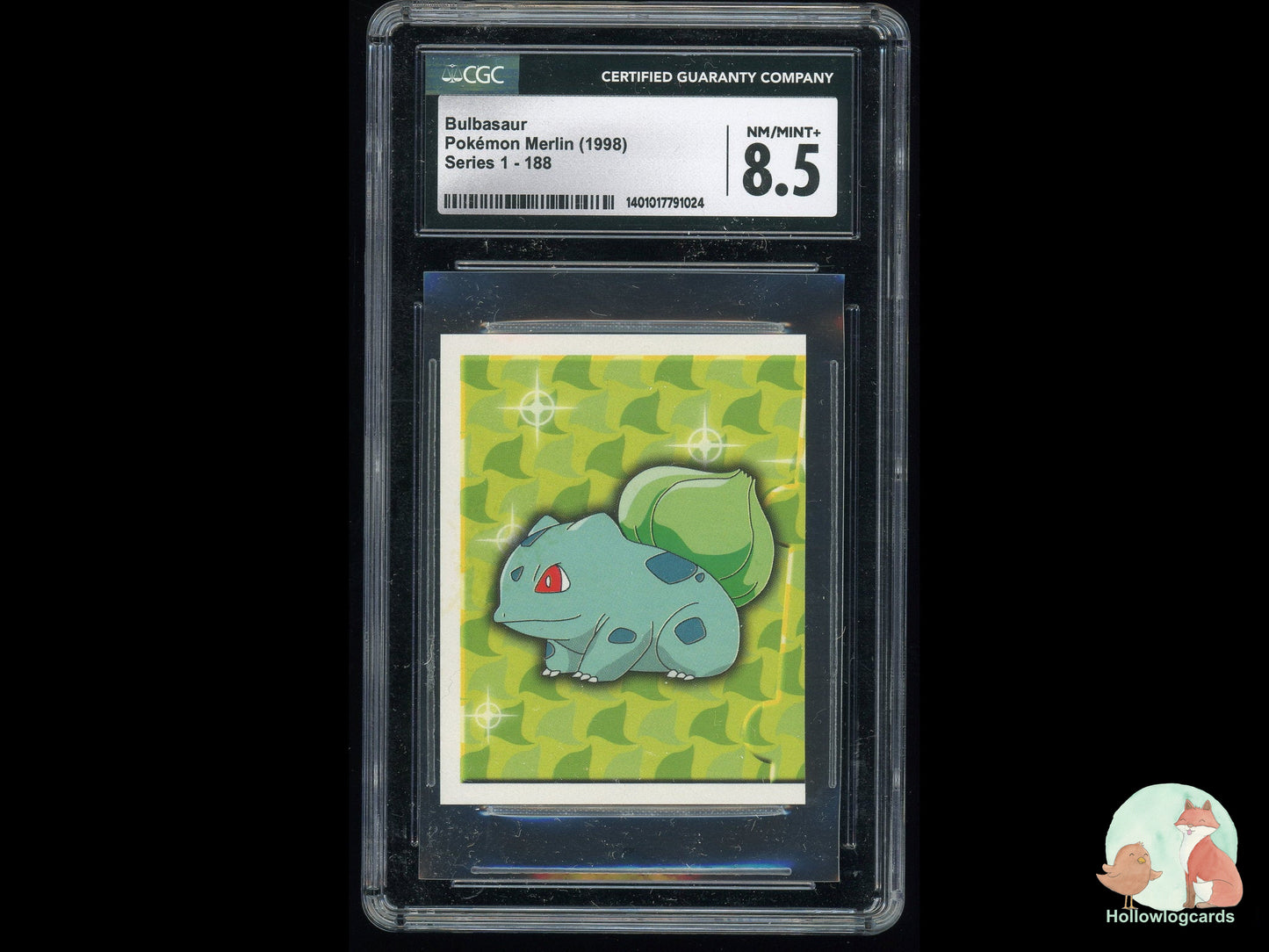 Graded Bulbasaur- Pokemon Merlin (1998) - CGC  8.5