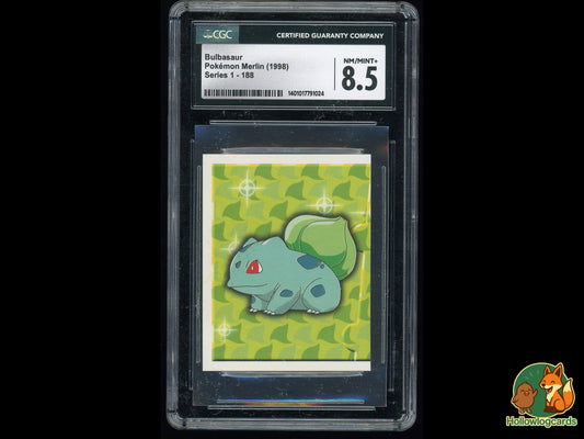 Graded Bulbasaur- Pokemon Merlin (1998) - CGC  8.5