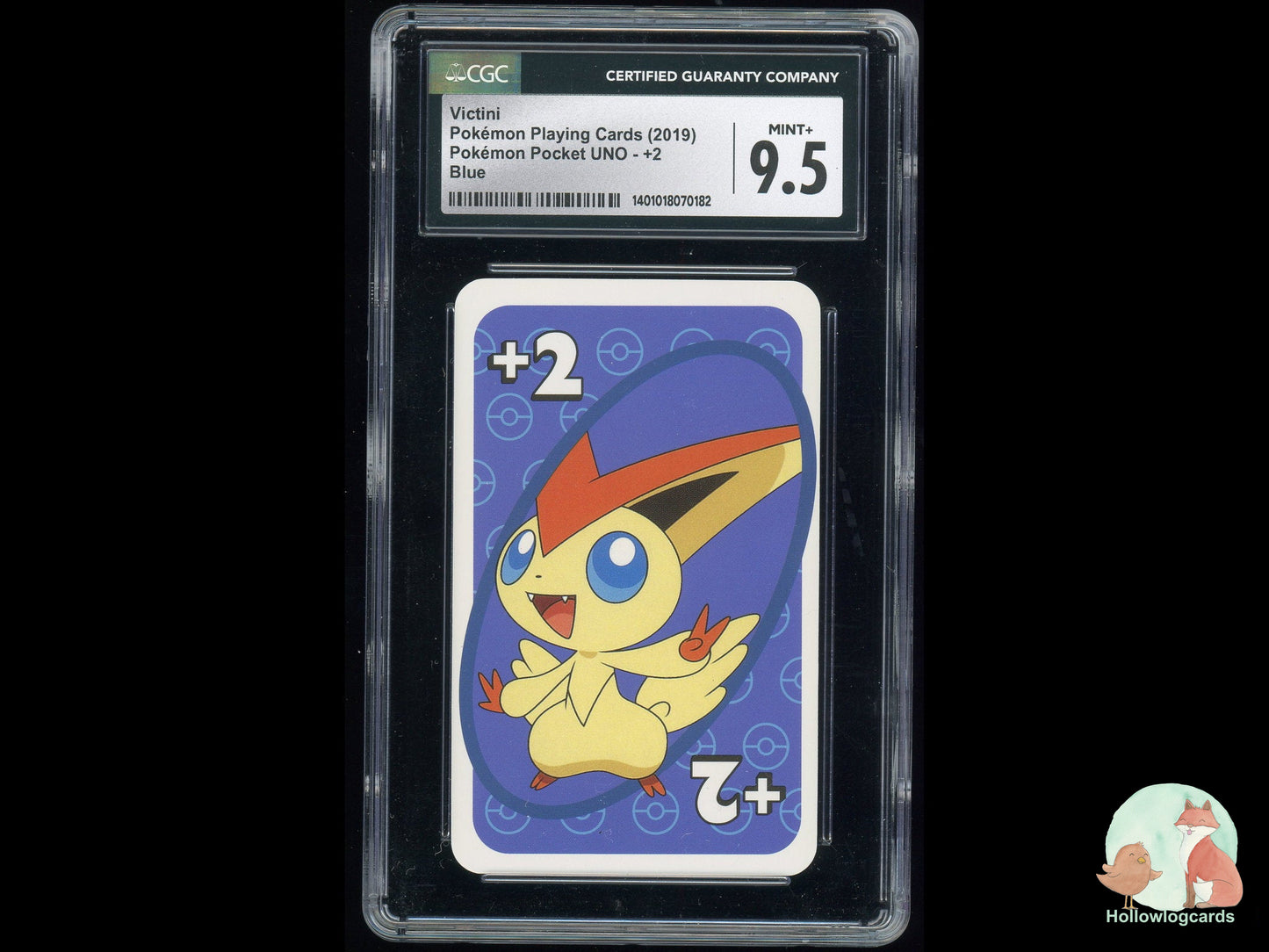 Graded Victini “ Pokemon UNO (2019) “ CGC 9.5 “ Blue 2