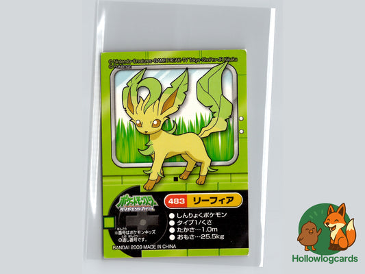 Leafeon (#483) - Bandai Pokémon Kids Diamond & Pearl Sticker - Japanese - 2009