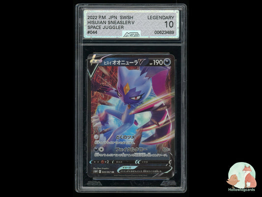 Graded Hisuian Sneasler V (044) - Space Juggler - AGS 10 - Jap