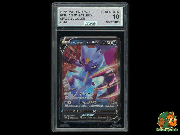 Graded Hisuian Sneasler V (044) - Space Juggler - AGS 10 - Jap
