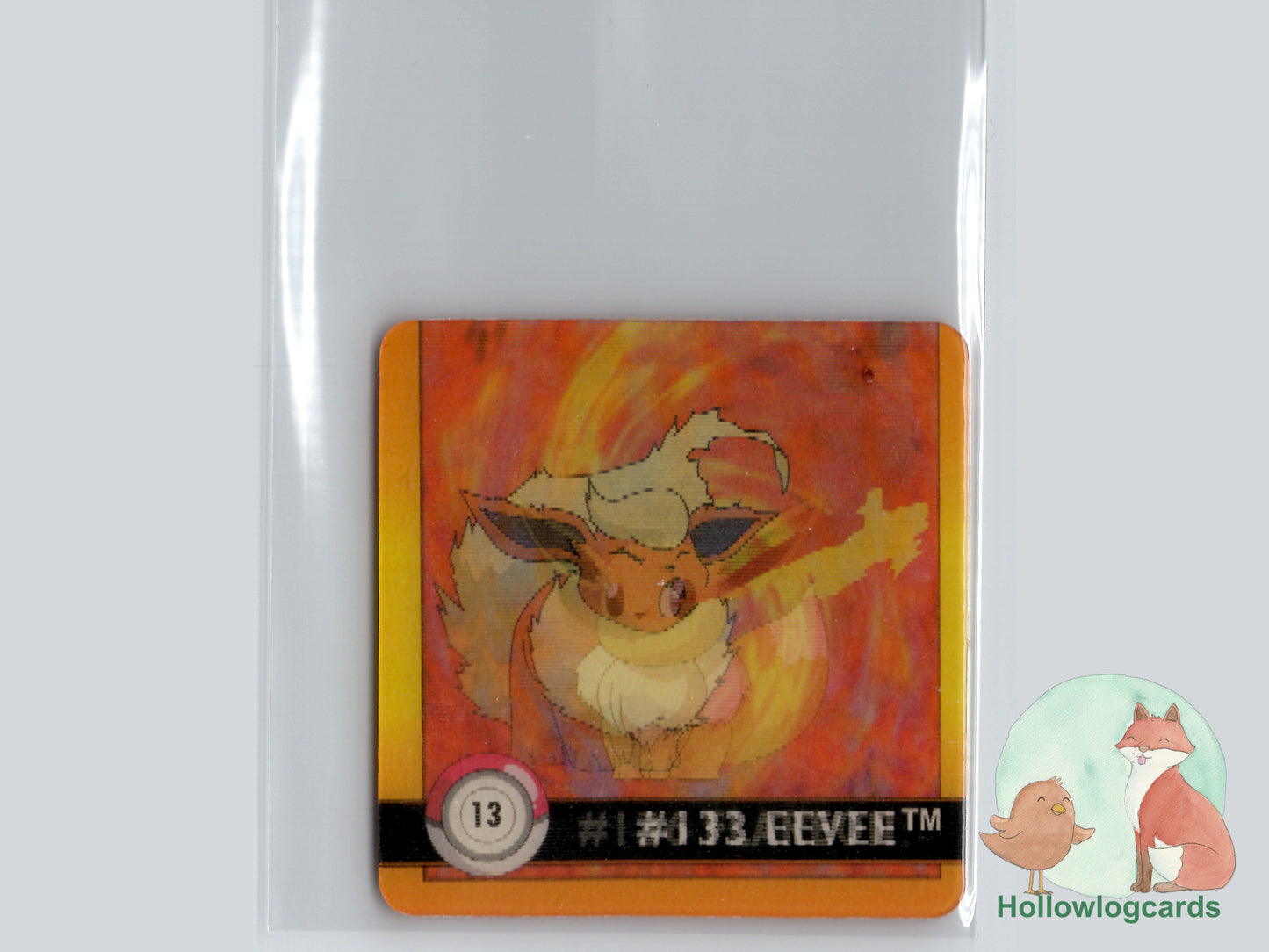 Eevee / Flareon (#13) - Artbox Premier Edition Action Flipz Lenticular - 1999