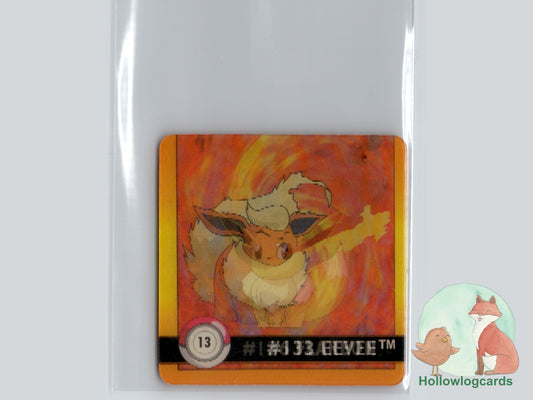 Eevee / Flareon (#13) - Artbox Premier Edition Action Flipz Lenticular - 1999