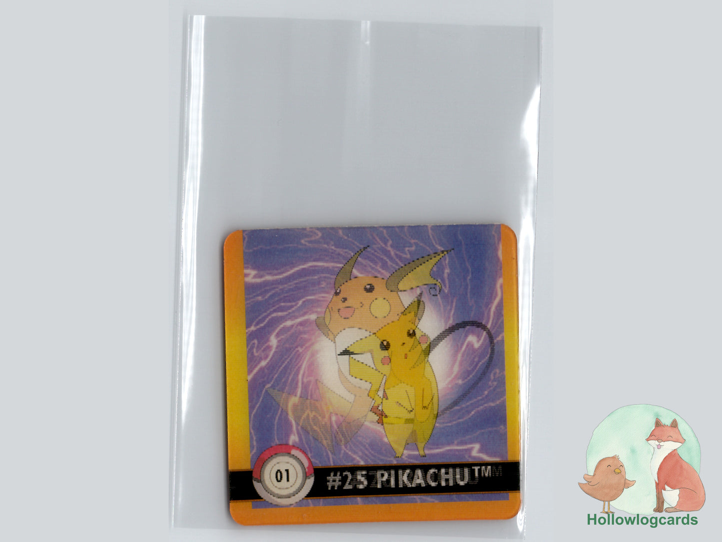 Pikachu / Raichu (#01) - Artbox Premier Edition Action Flipz Lenticular - 1999