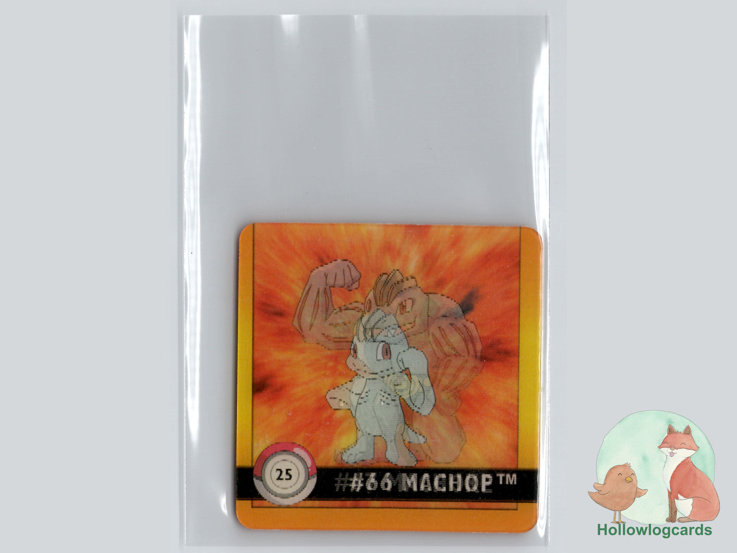 Machop / Machoke (#25) - Artbox Premier Edition Action Flipz Lenticular - 1999