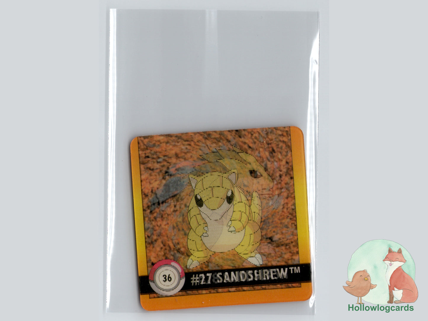 Sandshrew / Sandslash (#36) - Artbox Premier Edition Action Flipz Lenticular - 1999