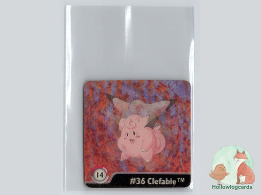 Clefairy / Clefable (#14) - Artbox Series One Action Flipz Lenticular - 1999