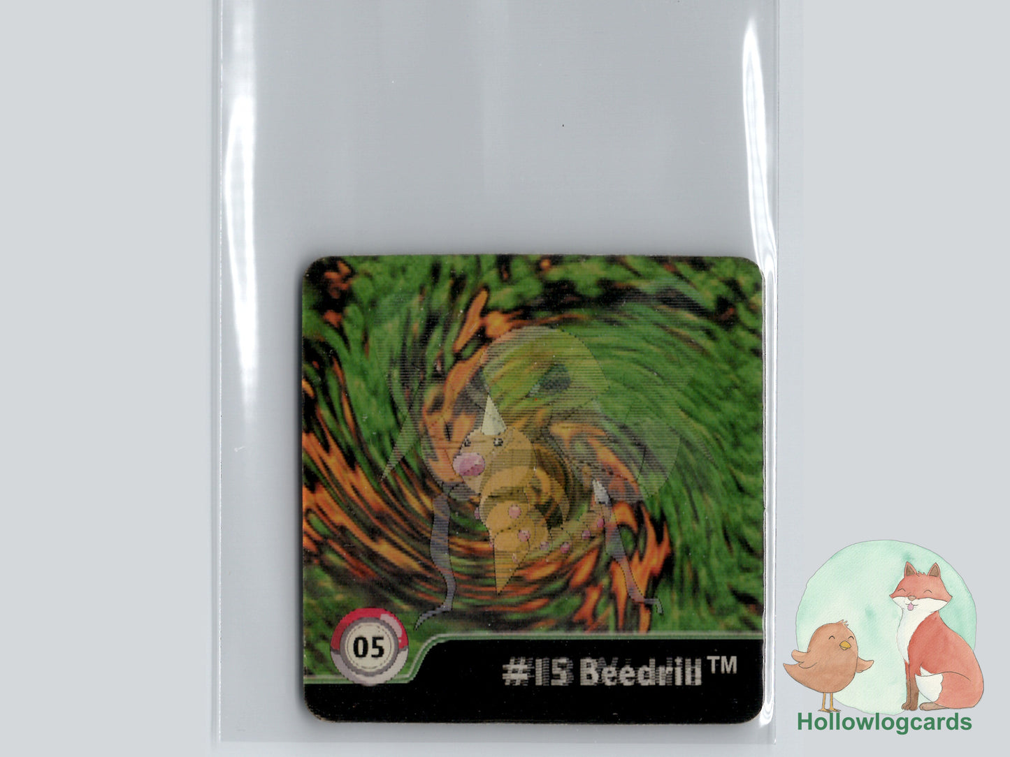 Weedle / Kakuna / Beedrill (#05) - Artbox Series One Action Flipz Lenticular - 1999