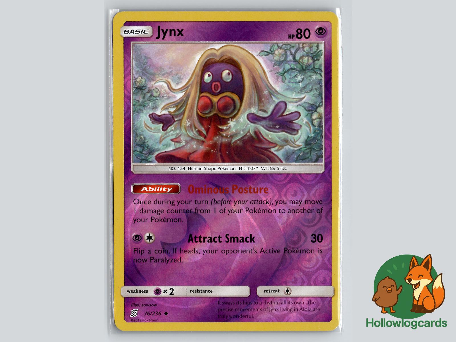 Jynx (76/236) - Unified Minds Pokémon Card