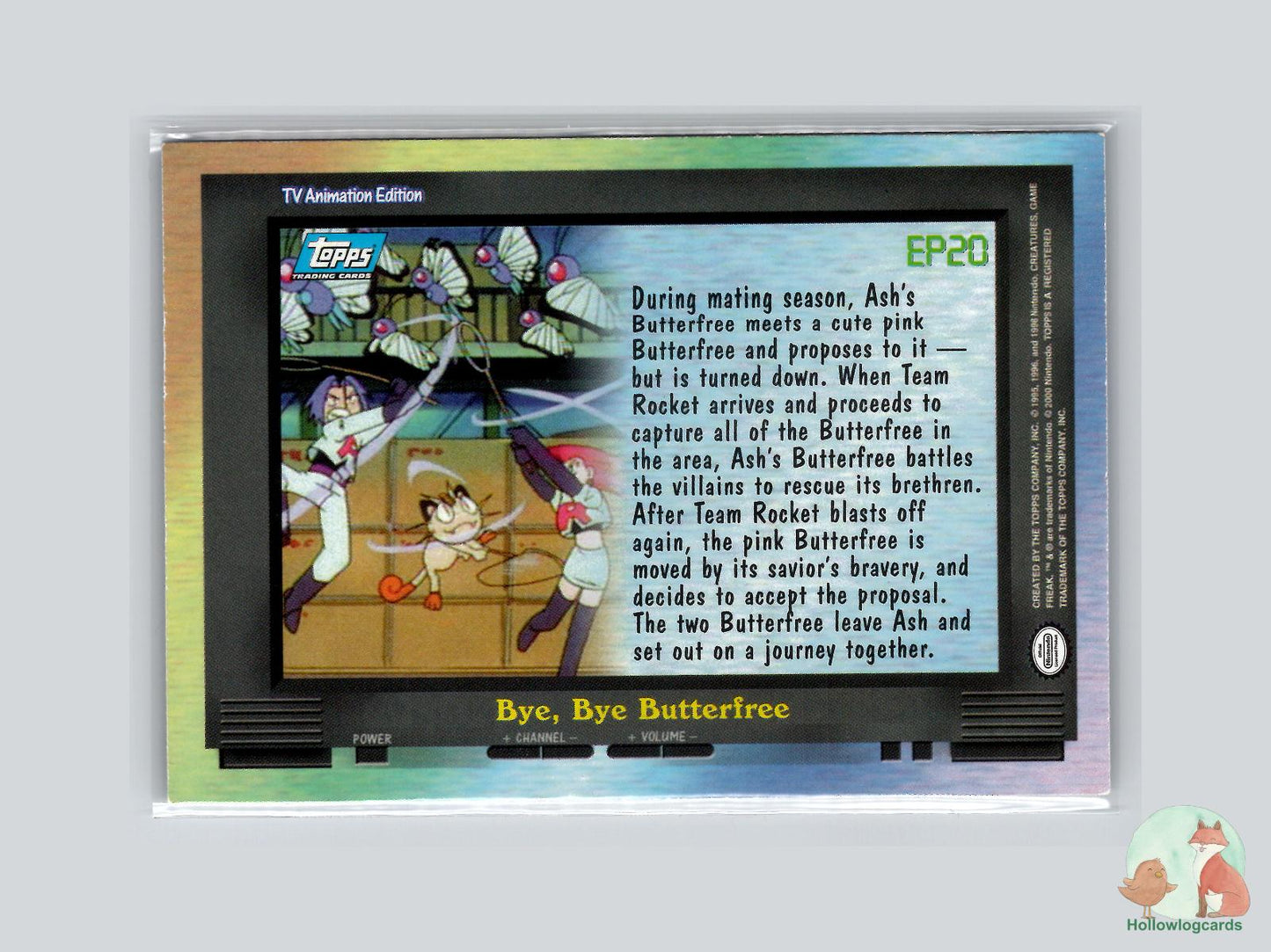 EP20 Bye, Bye Butterfree [Butterfree] (#142) Chrome - Topps Trading Cards Series 2