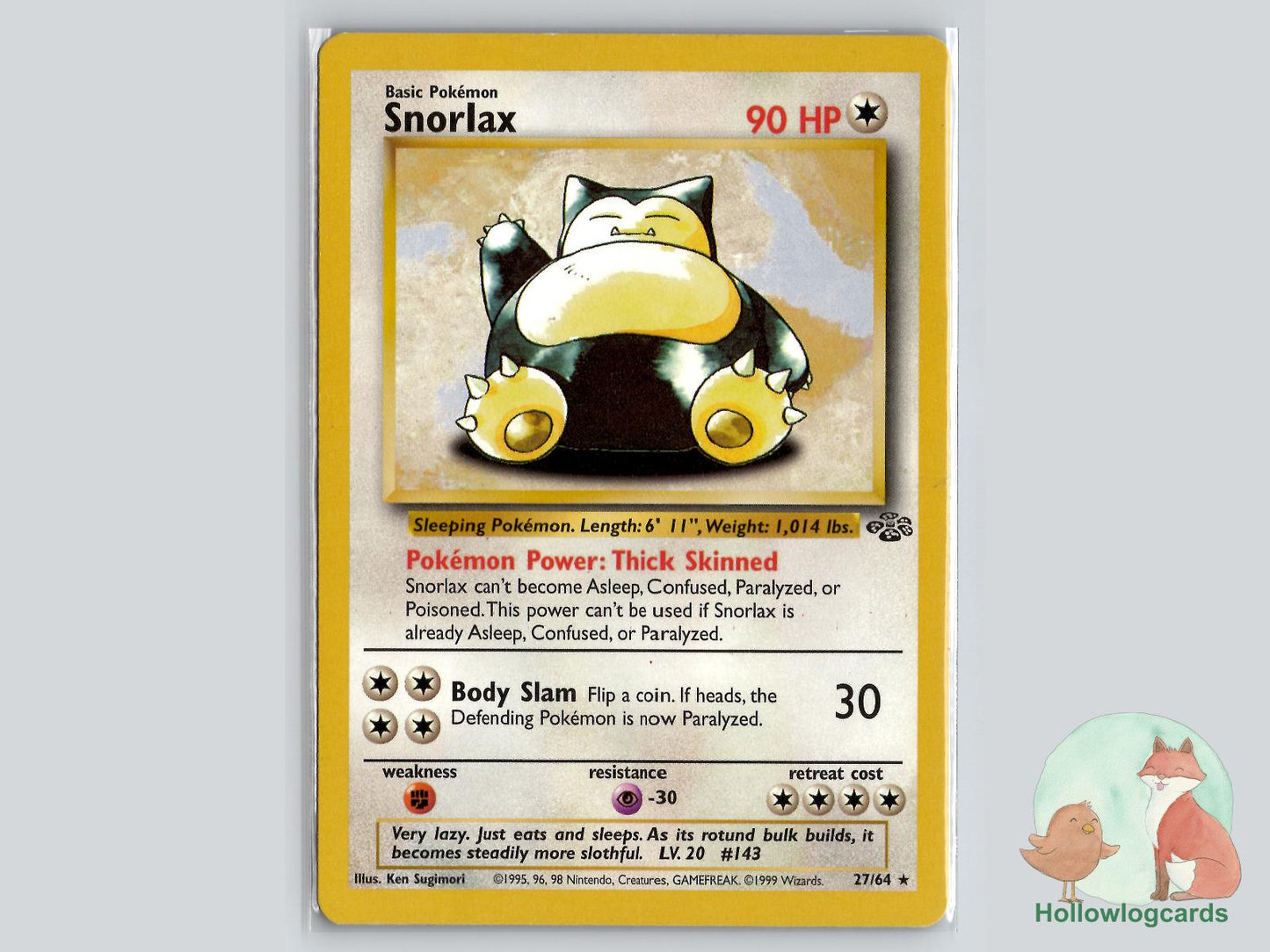 Snorlax (27/64) - Jungle Pokémon Card