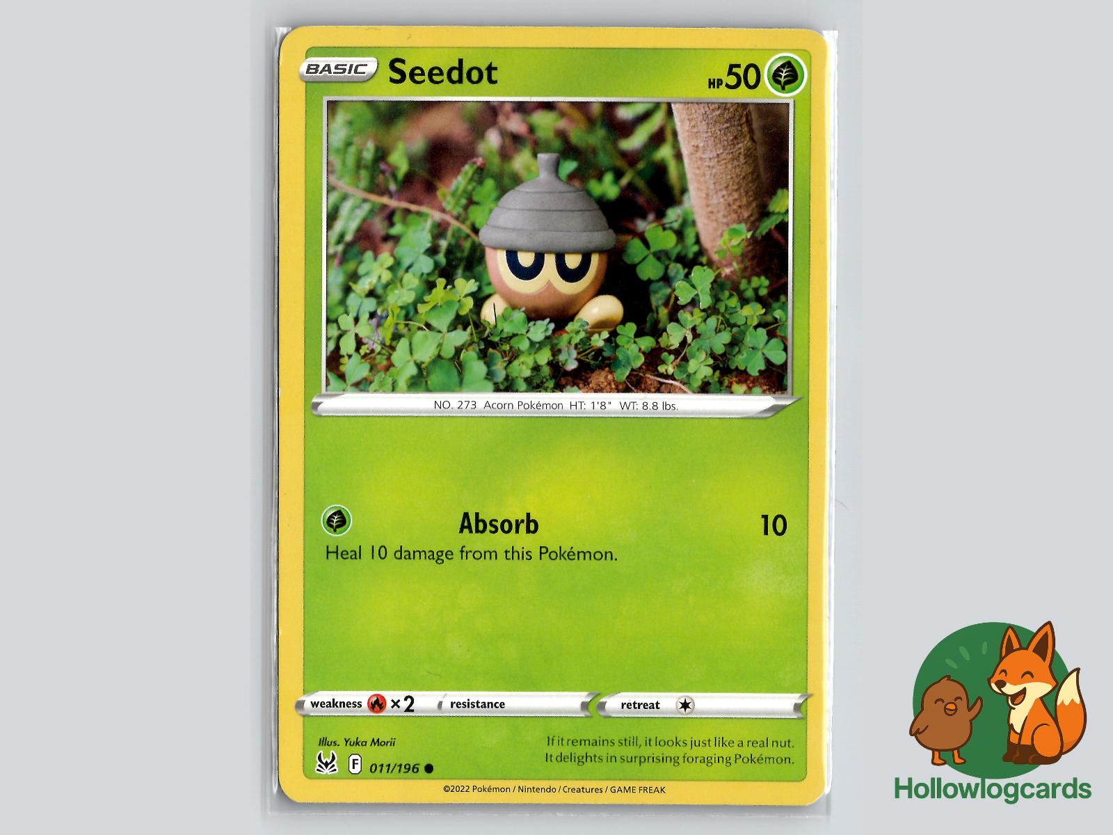 Seedot (011/196) - Lost Origin Pokémon Card