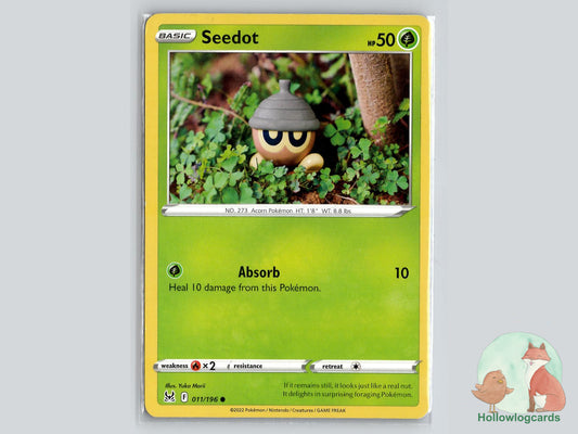 Seedot (011/196) - Lost Origin Pokémon Card