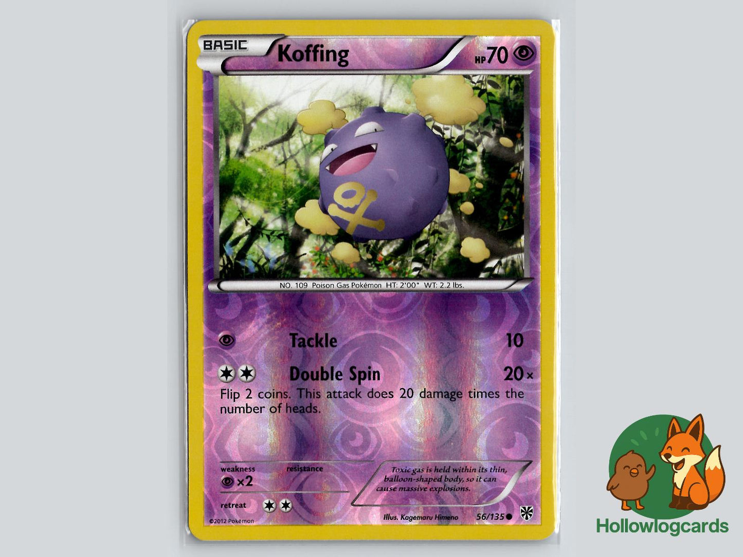 Koffing (56/135) - Plasma Storm Pokémon Card