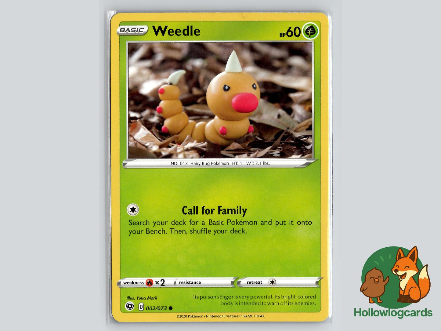 Weedle (002/073) - Champion's Path Pokémon Card