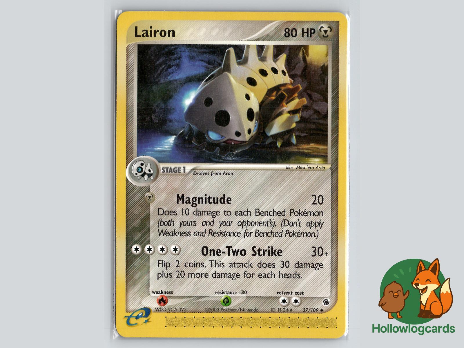Lairon (37/109) - Ruby & Sapphire Pokémon Card