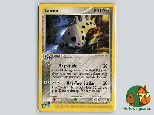Lairon (37/109) - Ruby & Sapphire Pokémon Card