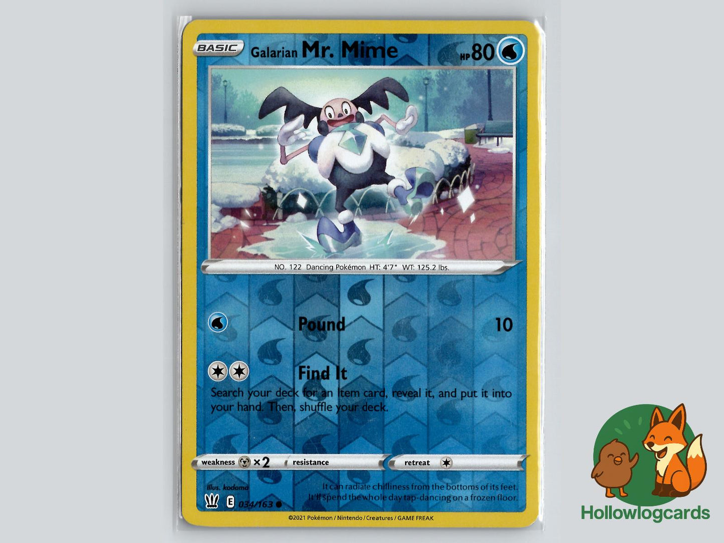 Galarian Mr. Mime (034/163) - Battle Styles Pokémon Card