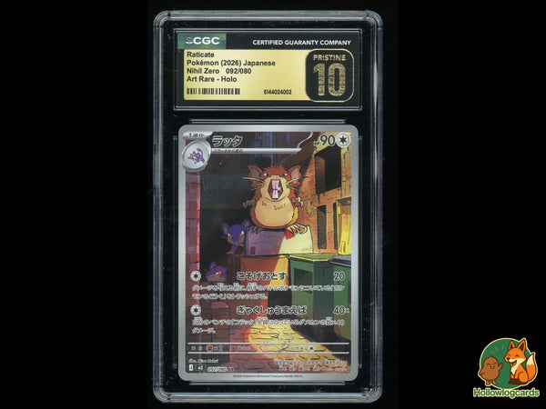 Graded Raticate (092/080) Nihil Zero - CGC 10 - Jap