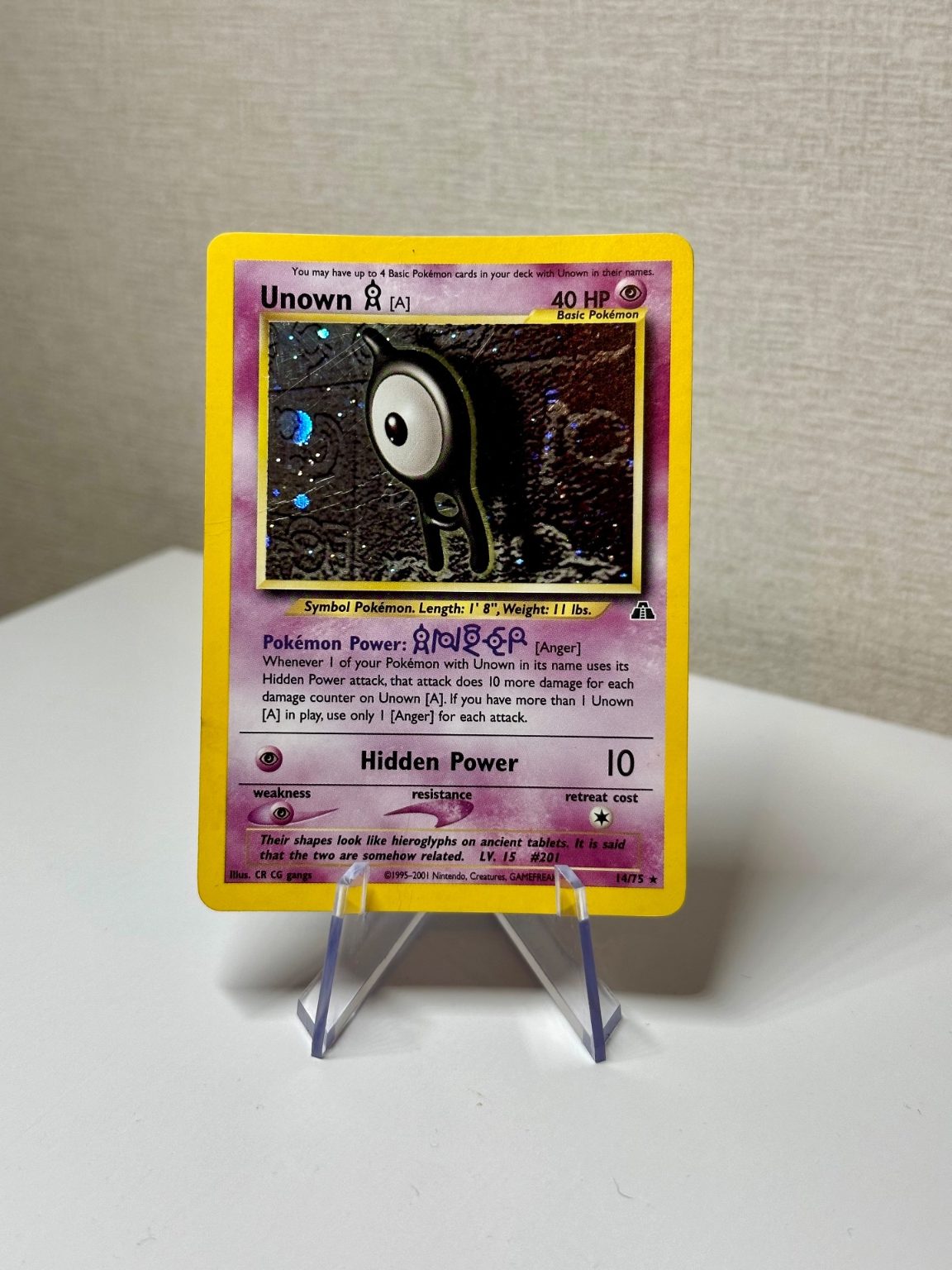 Unown A - Holo - Neo Discovery - Vintage WOTC