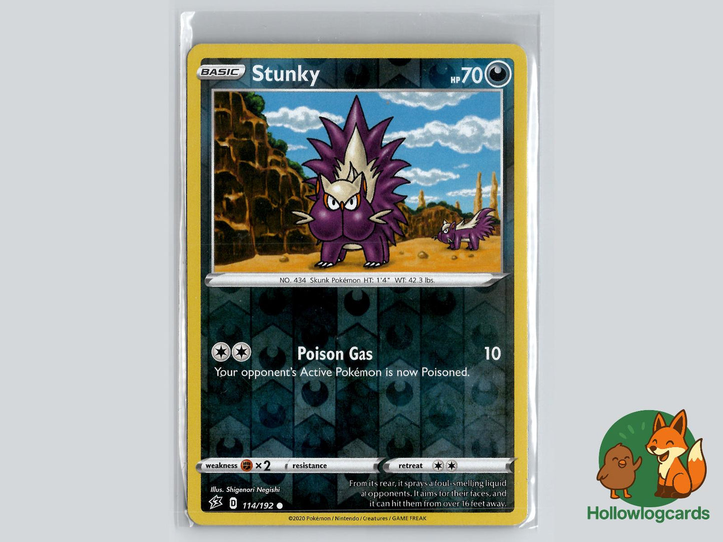 Stunky (114/192) - Rebel Clash Pokémon Card